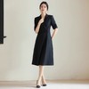 IWY/扶摇系列黑色短袖西装连衣裙女气质通勤职场商务正装套裙接待工作服FYQ655 商品缩略图2