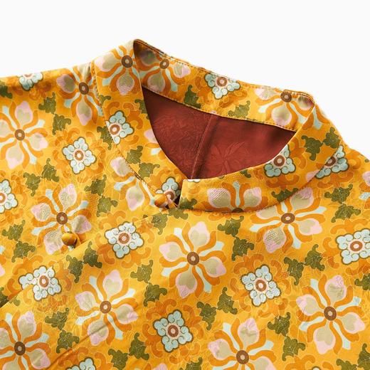 「高货wl」全新升级【铂金会员321/天猫429/差价108】(73835)洛诗琳新中式气质提花香云纱上衣2025夏季复古国风小上衣wl73835 商品图3