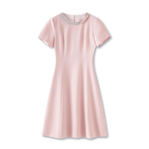 「高货wl」全新升级【铂金会员330/天猫449/差价119】(35725)洛诗琳法式重工钉钻连衣裙2025夏季新款蝴蝶结轻礼服裙女 商品图4