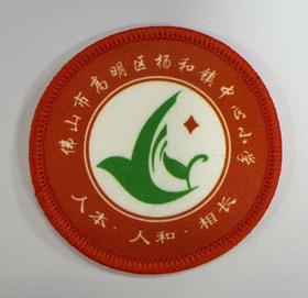 通版佛山市高明区杨和镇中心小学包边校徽姓名贴章可缝烫现货发51