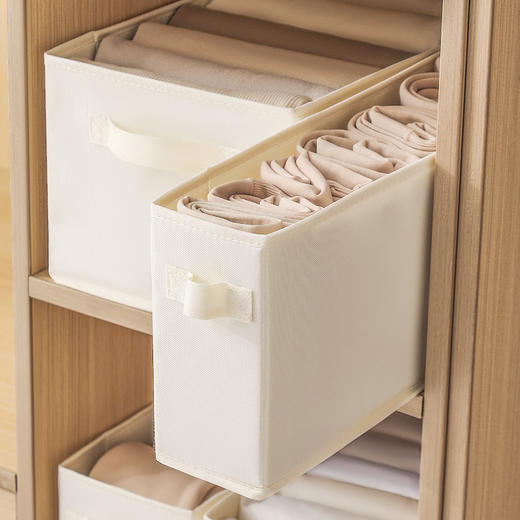 留存道窄长型衣物收纳盒长方形布艺衣柜衣服收纳箱抽屉式整理盒深夹缝 商品图3