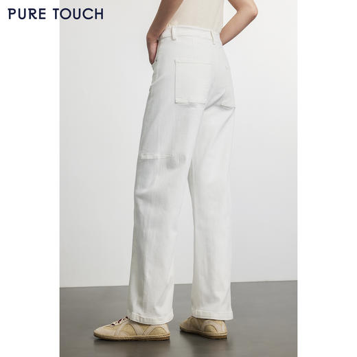 PURE TOUCH 白色直筒牛仔裤1332253356 商品图2