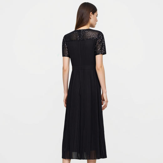 EITIE爱特爱夏季新款气质优雅设计感百褶无袖礼服连衣裙7877508 商品图4