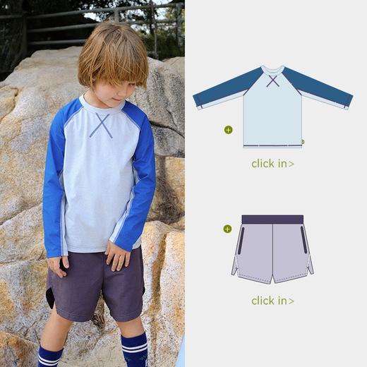 美国WOL 儿童户外长袖速干T恤运动排汗夏装跑步登山防晒服|小爪衣 商品图4