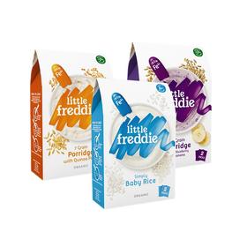 小皮米粉进阶咀嚼期 3盒装 送玉米泥+米粉尝鲜装+米饼尝鲜装+面条尝鲜装★