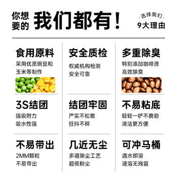 parlmu帕蓝姆混合猫砂豆腐咖啡膨润土矿砂除臭无尘不粘底高效结团2.5kg 商品图2