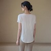 跃牌【周游世界系列】新款瑜伽服女宽松透气上衣跑步训练健身服T恤桑蚕丝运动短袖TP0873 商品缩略图2