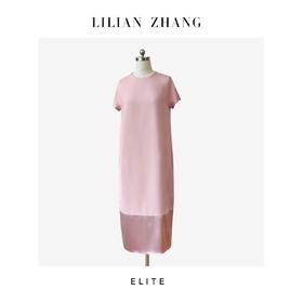 E“定制”——静奢风———柔韵悠雅———法式粉彩Oversize连衣裙 2501060