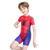 儿童泳衣男孩夏新款迪士尼系列蜘蛛侠连体游泳衣中大童游泳衣批发 商品缩略图4