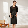 TANGY Collection天意2025秋季新品商场同款女一字领连衣裙L253806 商品缩略图1