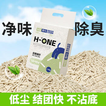 憨仕猫砂豆腐猫砂原味奶香2.4kg*4除臭低尘结团吸水如厕 商品图1