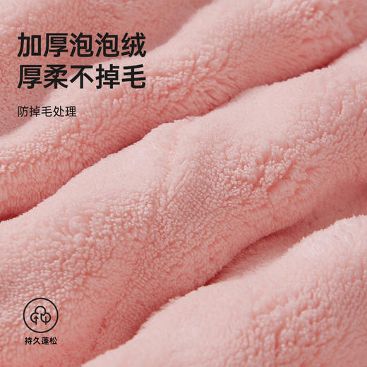 【轻氧装备】洁丽雅泡泡绒干发帽吸水速干浴室家用加大加厚干发 商品图3