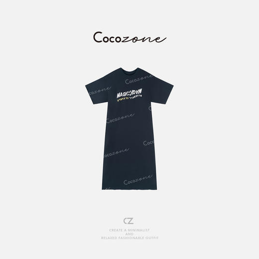 COCO ZONE 刘一一“不费力T裙”100棉可盐可甜连衣裙CD2A1365 商品图0