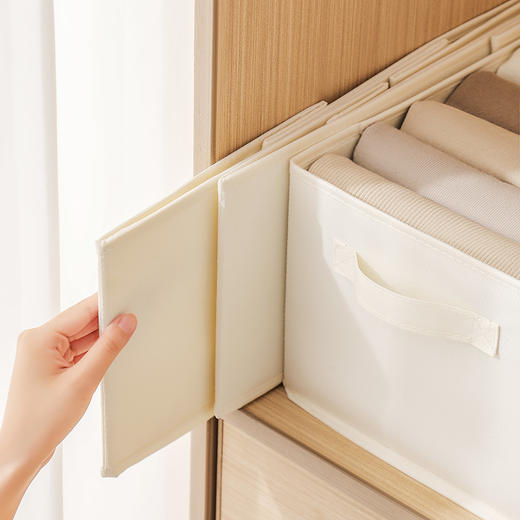 留存道窄长型衣物收纳盒长方形布艺衣柜衣服收纳箱抽屉式整理盒深夹缝 商品图2