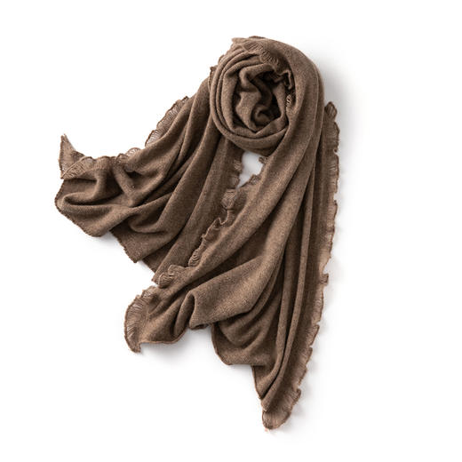 老板娘实力宠粉！重工流苏山羊绒大披肩女毯子R23050 商品图1