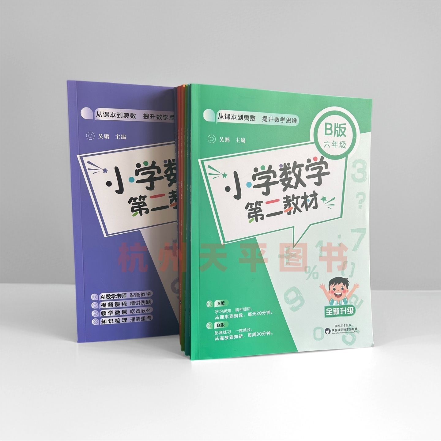 2025秋季 小学数学第二教材A版B版一二三四五六年级任选从课本到奥数提升数学思维AI数学老师