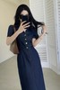 Le Malene 率性v领工装款牛仔连衣裙 20919 商品缩略图3