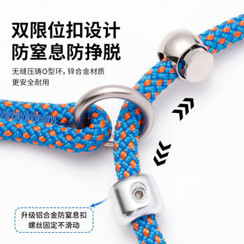 petlimit狗狗牵引绳宠物p链遛狗链子小中大型训犬防爆冲随行一体P绳1.8米 商品图1