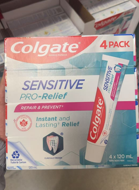Colgate高露洁防龋牙膏修复预防敏感4*120ml 温哥华直邮