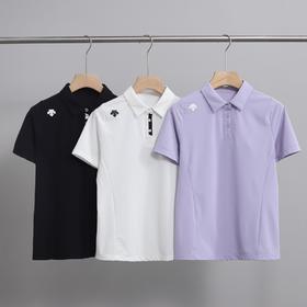 点此购买 迪桑特夏季高尔夫FIELD女士防晒修身短袖POLO衫 QK 324076