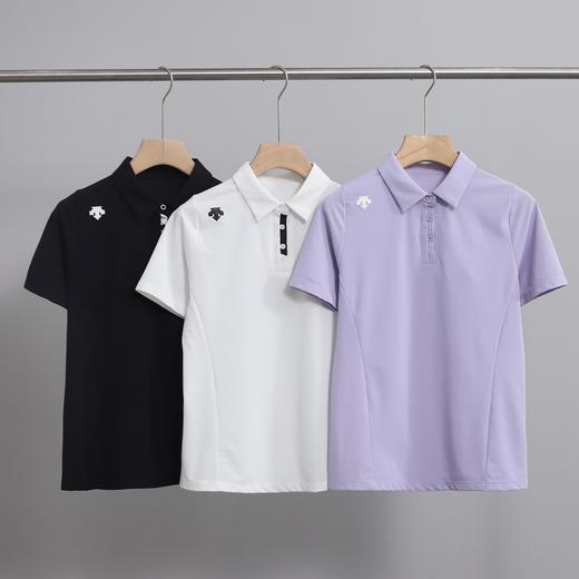 点此购买 迪桑特夏季高尔夫FIELD女士防晒修身短袖POLO衫 QK 324076 商品图0