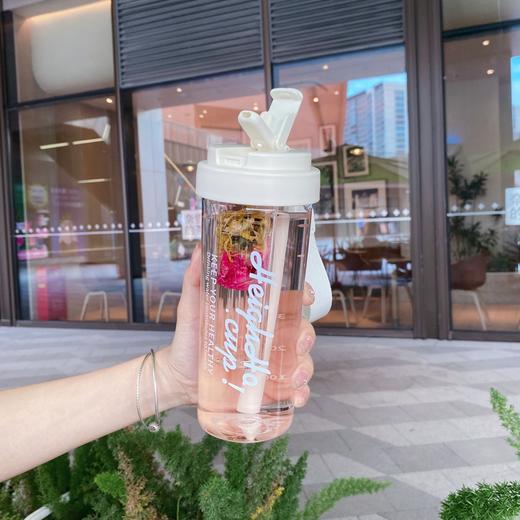tritan母婴级水杯  茶水分离更贴心  夏天女生吸管杯 防摔耐高温花茶随手杯 茶水分离杯随时随地优雅喝花茶💧 商品图8