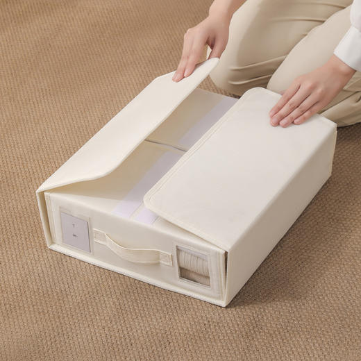 床单被套四件套收纳盒 被单被罩衣物收纳箱衣柜布艺可折叠储物箱 商品图4