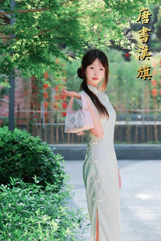 【碧漪】浅绿新中式旗袍2025新款修身气质日常蕾丝少女改良显瘦 商品图3