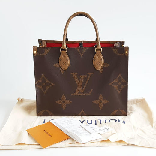 【95新】LV路易威登onthego系列M45321中号拼色老花onthego手提单肩包女士 300625AI11 商品图1