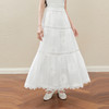 【严选】诗凡黎设计感镂空花边半身裙2025秋新款高腰显瘦轻盈A字仙女长裙7G7340631 商品缩略图2