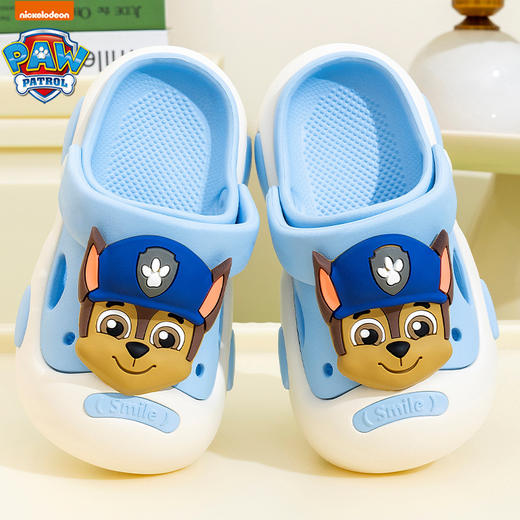 【清凉透气，轻松穿脱】汪汪队儿童洞洞鞋 男防滑防臭外穿室内 可爱可拆卸宝宝中大童凉拖鞋-QQ 商品图4
