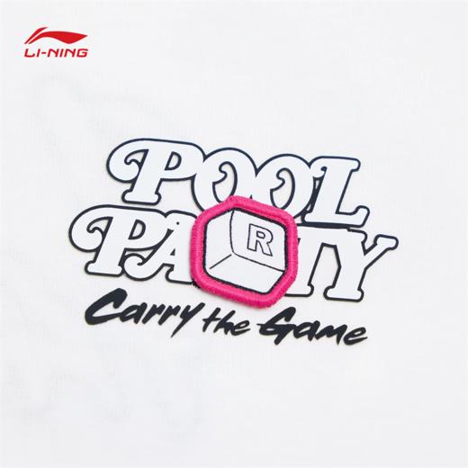 李宁男子T恤2025夏季新款运动生活系列舒适短袖文化衫AHSV379 商品图3
