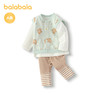 【商场同款】巴拉巴拉宝宝秋装男童长袖套装三件套2025新款清新潮 商品缩略图4