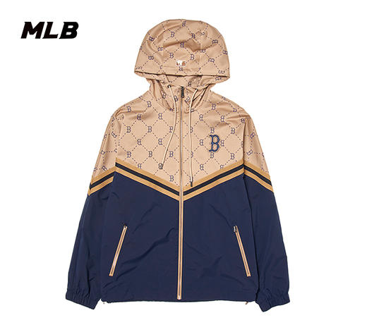 【M/L/XL断码】【微瑕，如无货做退款处理】MLB男女同款24秋冬新款满印钻石老花梭织外套3AWJM0144 商品图0