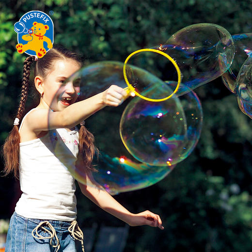 PUSTEFIX泡特飞 梦幻熊泡泡（1个装，红黄瓶身随机发货)）泡泡玩具 适用年龄3岁+ 安全无毒 不刺激 德国原装  869-525 商品图4