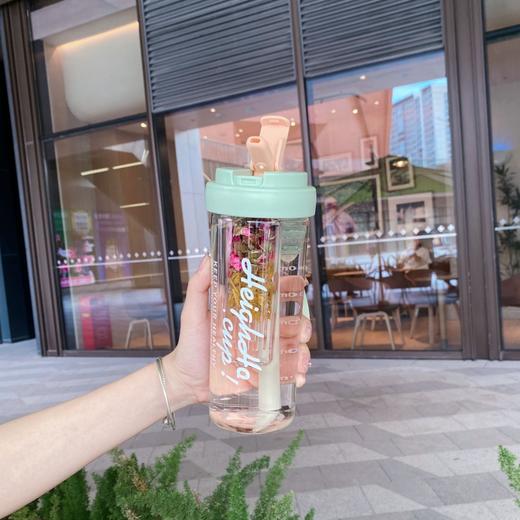 tritan母婴级水杯  茶水分离更贴心  夏天女生吸管杯 防摔耐高温花茶随手杯 茶水分离杯随时随地优雅喝花茶💧 商品图9