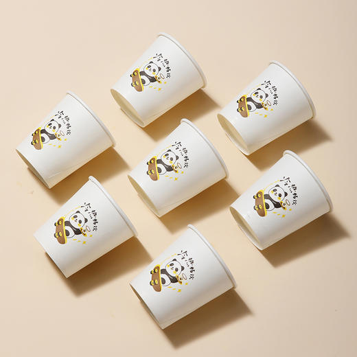 【批发】美丽雅双层厚底乐享纸杯FDA食品级认证 100个/袋 商品图8