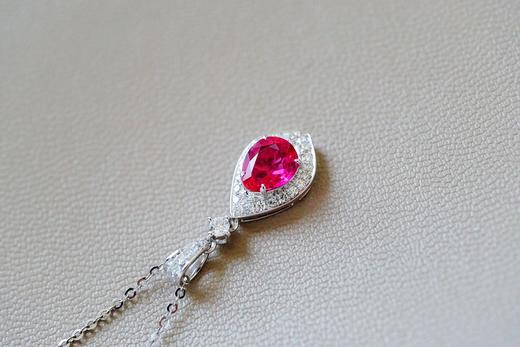 0.75ct刻面红宝石吊坠 商品图3