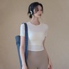 跃牌【周游世界系列】春夏新款瑜伽服女轻薄高弹透气短款晓星氨纶运动短袖T恤TP0882 商品缩略图3