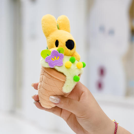 夏日系列冰淇淋袋鼠团团毛绒挂件 商品图3