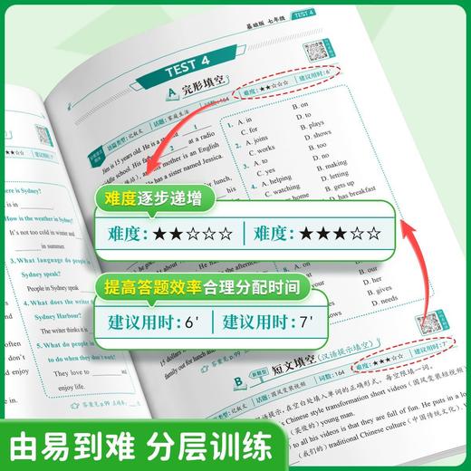 初中英语阅读理解与完形填空专项练习全文翻译解题技巧视频教学七八九年级英语 商品图7