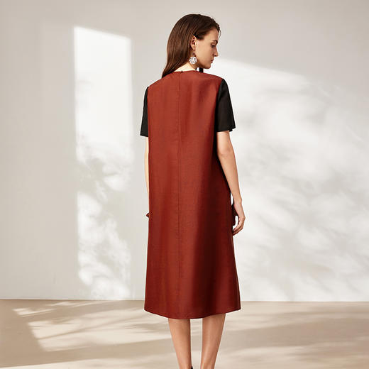 TANGY Collection天意2025秋季新品商场同款女拼接连衣裙L253803 商品图2