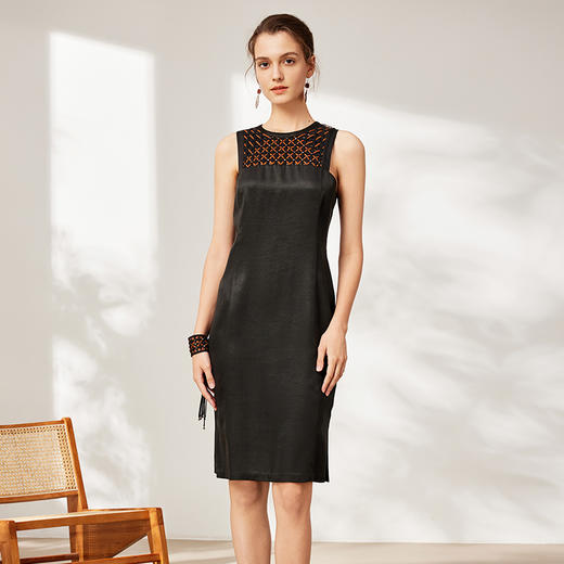 TANGY Collection天意2025秋季新品商场同款女背心连衣裙L253804 商品图1