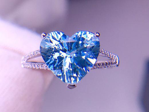3.05ct刻面海蓝宝戒指 商品图4