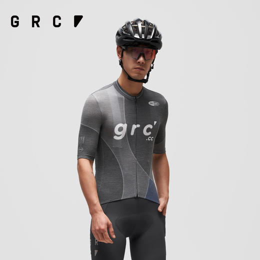 GRC桀骜无尽春夏新款CMYK破风拼接羊毛骑行短袖上衣公路车自行车 商品图4