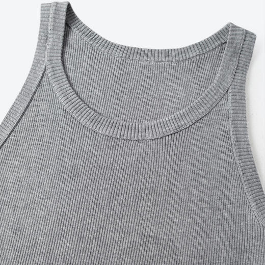 【严选】诗凡黎莱赛尔简约针织背心2025秋新款吊带美背内搭打底无袖上衣女7G7130971 商品图1