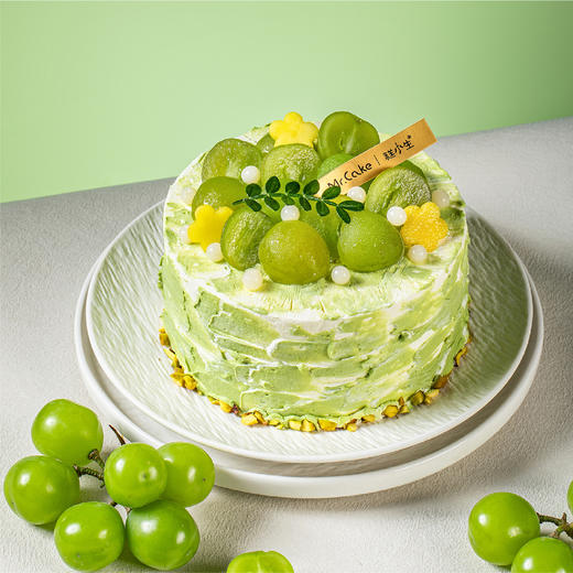 【老客户专享价】夏季新品上新-茉莉青提纯动物奶油半糖蛋糕 商品图1