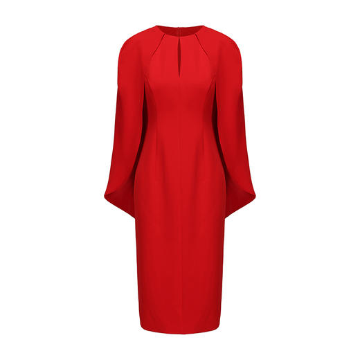 【德尔斐神谕】斗篷拼接设计修身连衣裙 商品图4