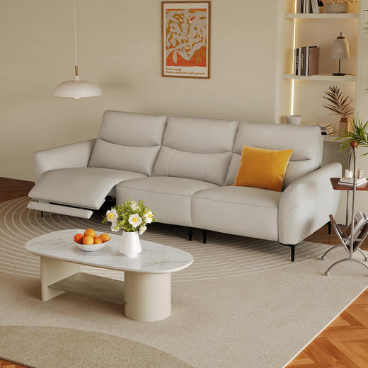 顾家家居整装 现代舒适 皮/布功能沙发 KZ.9060(B)春栖 商品图1