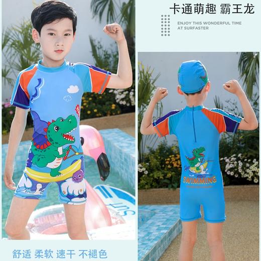 新款儿童卡通泳衣男童连体高弹力中大童游泳衣小童宝宝韩版男孩沙滩服蜘蛛侠泳衣 商品图3